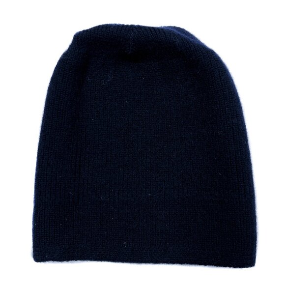 '80s Vintage 100% Wool Men's Dark Navy Knitted Beanie Manchester Fashions - OS - Picture 3 of 4